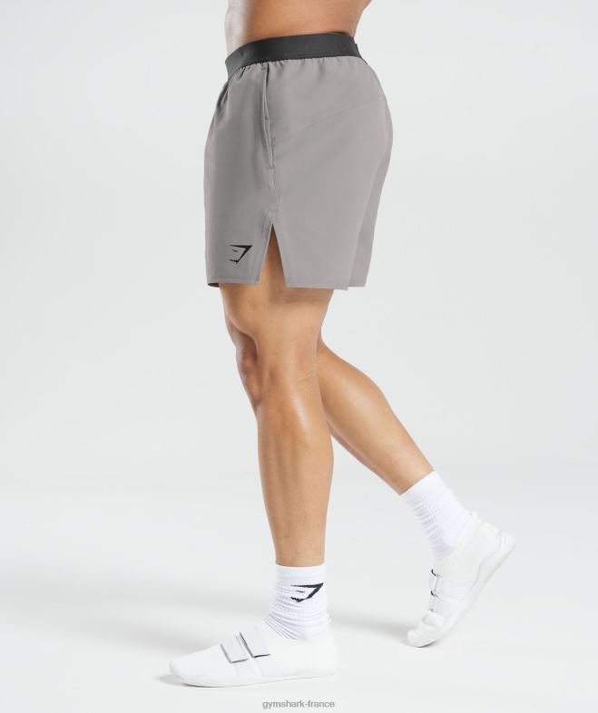 Gymshark 315 short tissé gris marbré Hommes 6HF28544