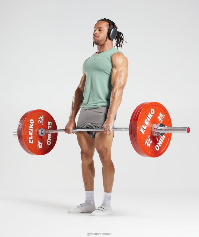 Gymshark 315 short tissé gris marbré Hommes 6HF28544