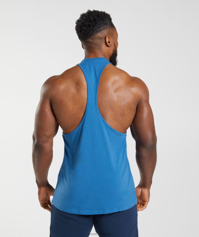 Gymshark Apollo Stringer bleu au bord du lac Hommes 6HF28978