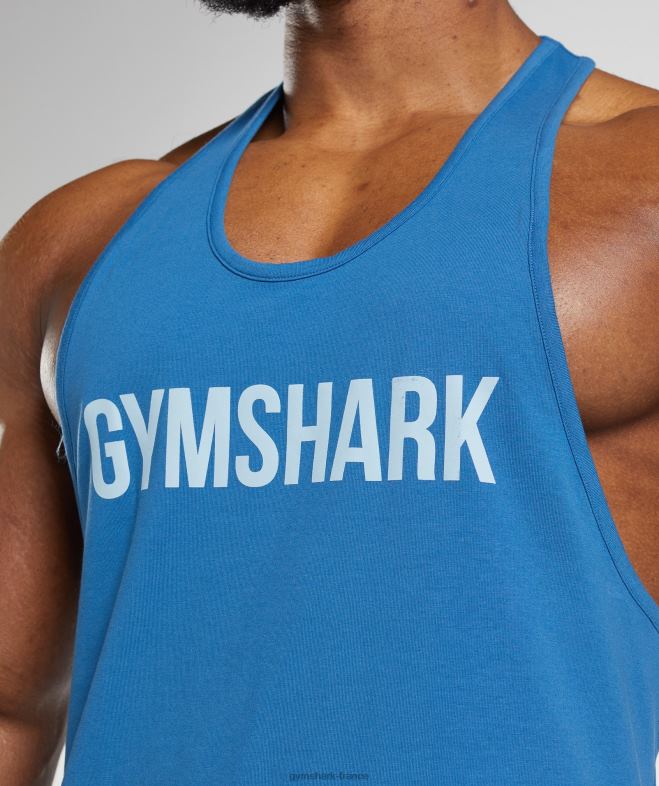 Gymshark Apollo Stringer bleu au bord du lac Hommes 6HF28978