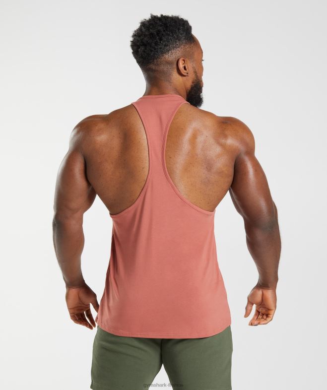 Gymshark Apollo Stringer kaki rouge Hommes 6HF281000