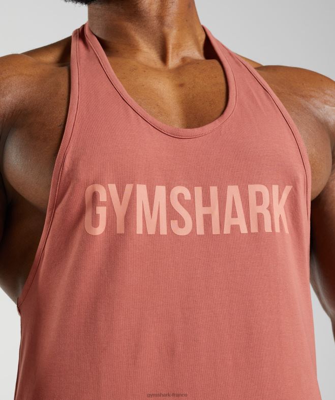 Gymshark Apollo Stringer kaki rouge Hommes 6HF281000