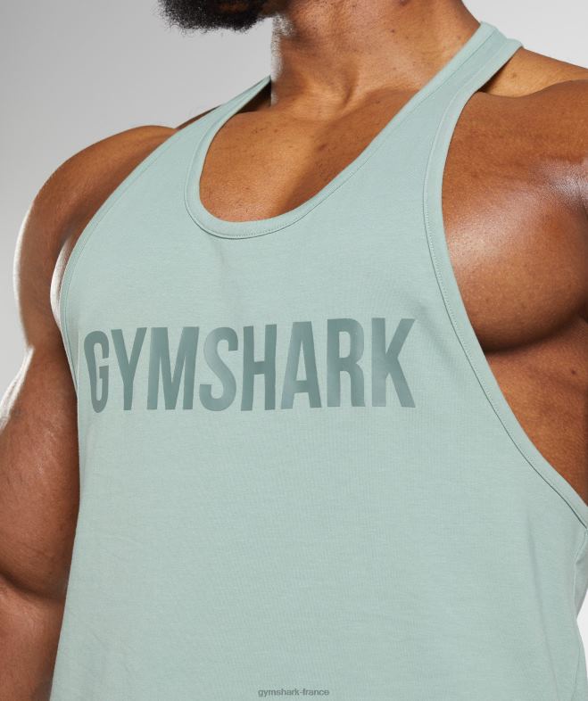 Gymshark Apollo Stringer vert sauge du désert Hommes 6HF28996