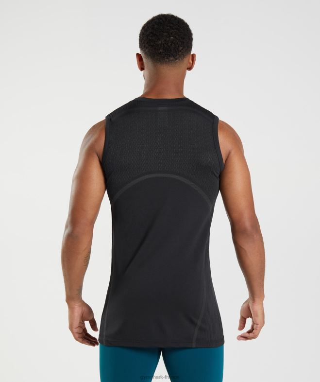 Gymshark Réservoir sans soudure 315 noir Hommes 6HF28911