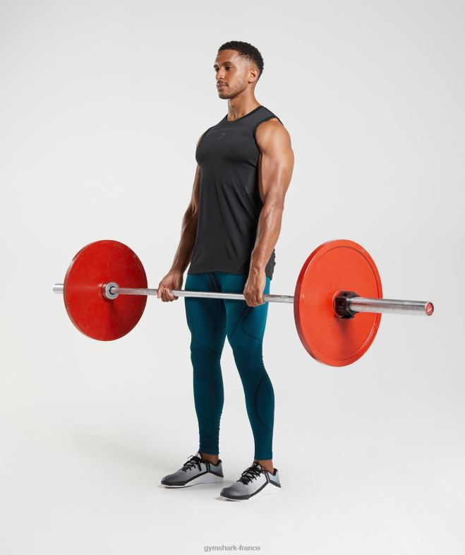 Gymshark Réservoir sans soudure 315 noir Hommes 6HF28911