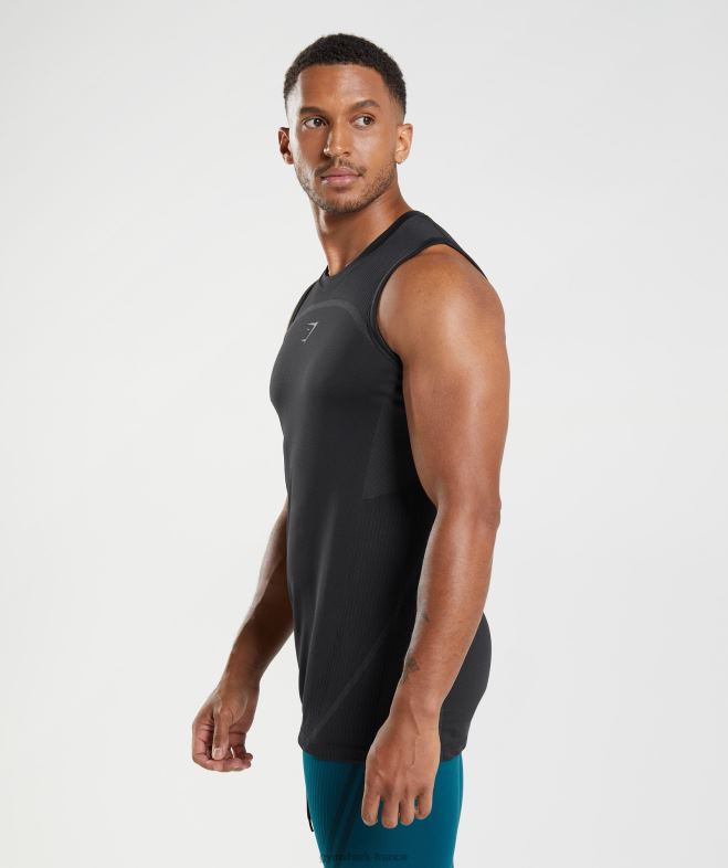 Gymshark Réservoir sans soudure 315 noir Hommes 6HF28911
