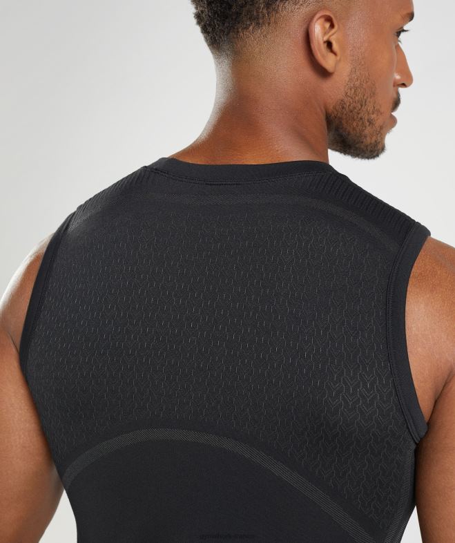 Gymshark Réservoir sans soudure 315 noir Hommes 6HF28911