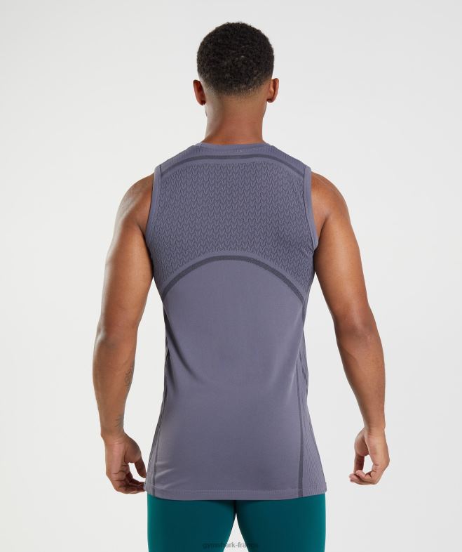 Gymshark Réservoir sans soudure 315 violet mercure/noir Hommes 6HF28967