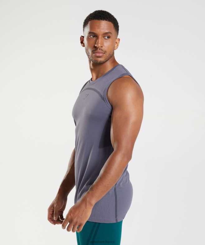Gymshark Réservoir sans soudure 315 violet mercure/noir Hommes 6HF28967