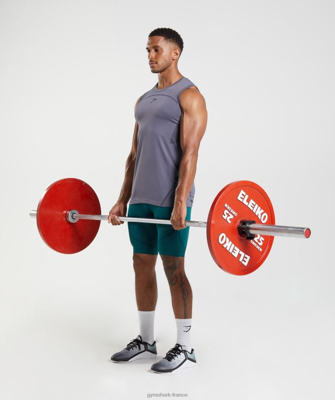 Gymshark Réservoir sans soudure 315 violet mercure/noir Hommes 6HF28967