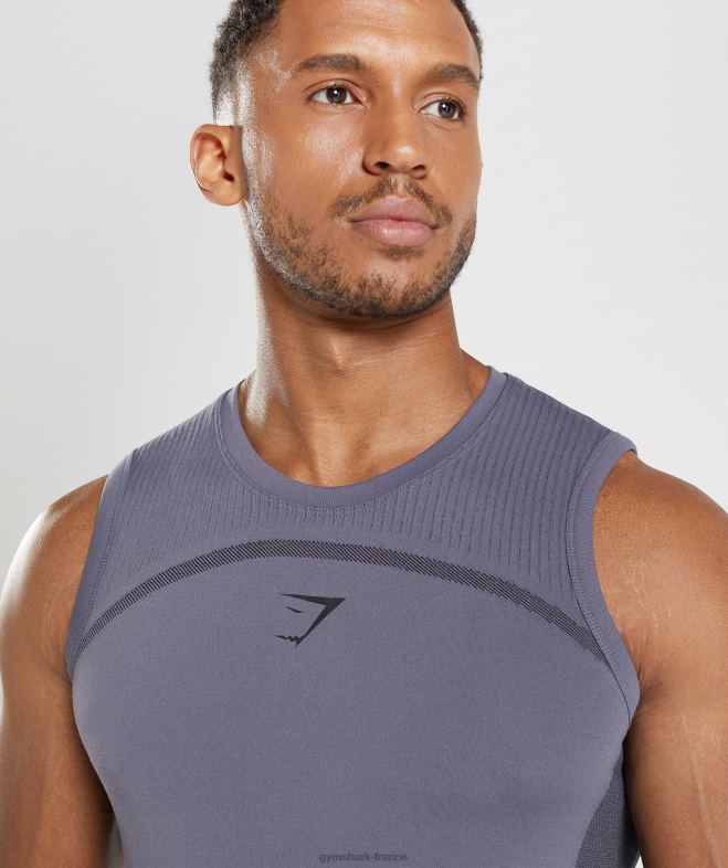 Gymshark Réservoir sans soudure 315 violet mercure/noir Hommes 6HF28967