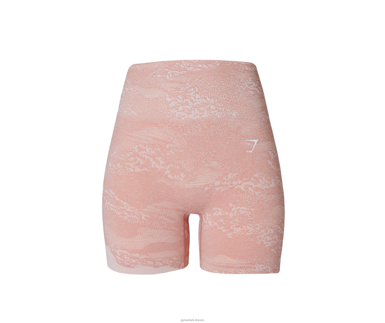 Gymshark adapter le short camouflage sans couture rose brumeux/rose brumeux femmes 6HF2816