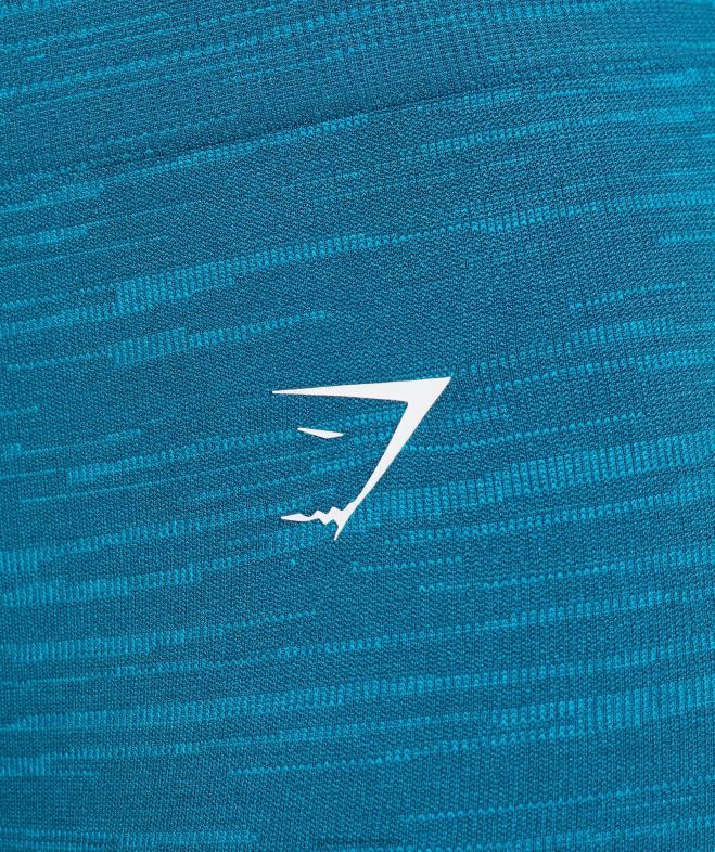 Gymshark adapter les leggings chinés sans couture bleu atlantique/bleu requin femmes 6HF28291