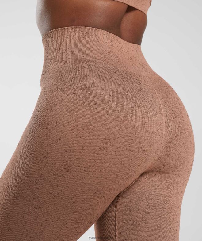 Gymshark adapter les leggings sans couture mouchetés brun grès femmes 6HF28270