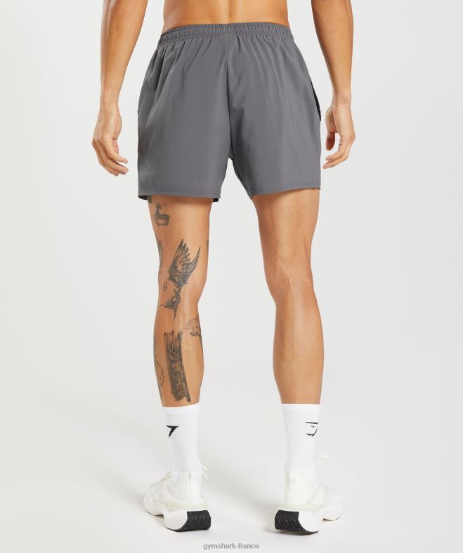Gymshark arrivée 5 shorts silhouette grise Hommes 6HF28525