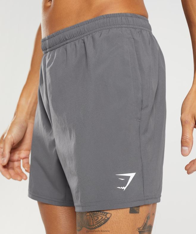 Gymshark arrivée 5 shorts silhouette grise Hommes 6HF28525