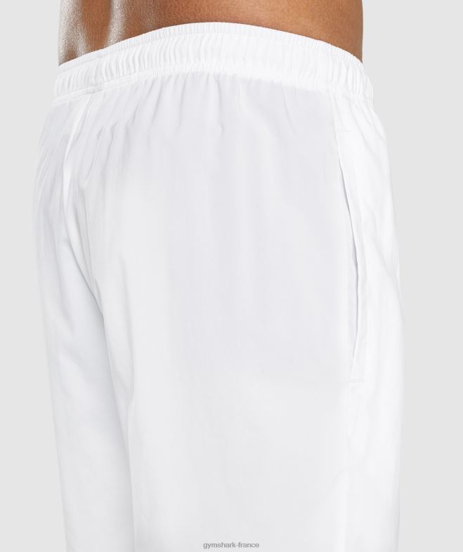 Gymshark arrivée 7 shorts blanc Hommes 6HF28518