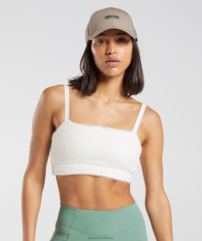 Gymshark bandeau en tricot à cils Whitney lucarne blanche femmes 6HF28165