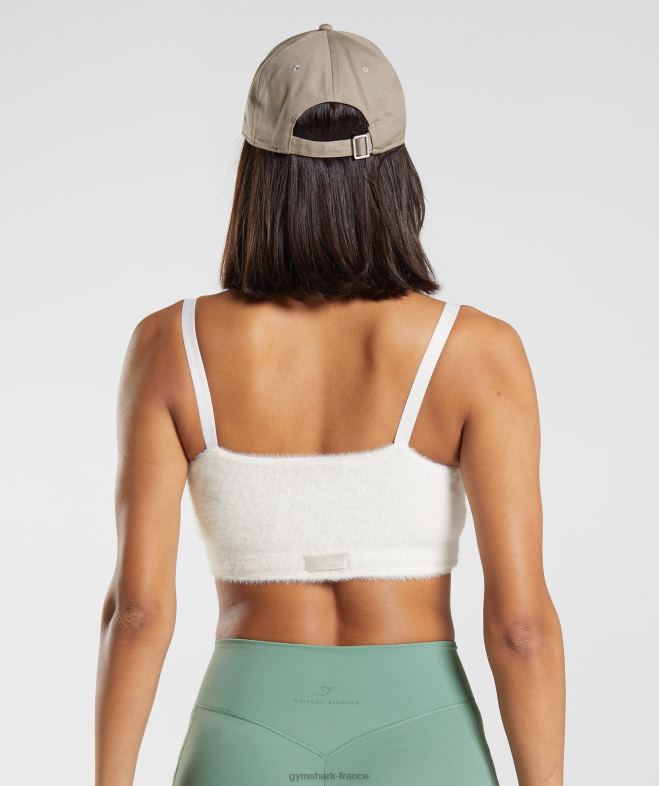 Gymshark bandeau en tricot à cils Whitney lucarne blanche femmes 6HF28165