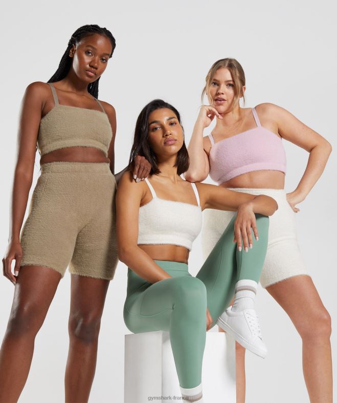 Gymshark bandeau en tricot à cils Whitney lucarne blanche femmes 6HF28165