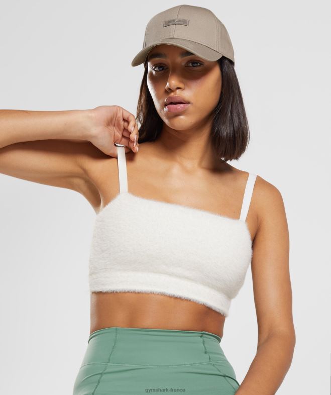 Gymshark bandeau en tricot à cils Whitney lucarne blanche femmes 6HF28165