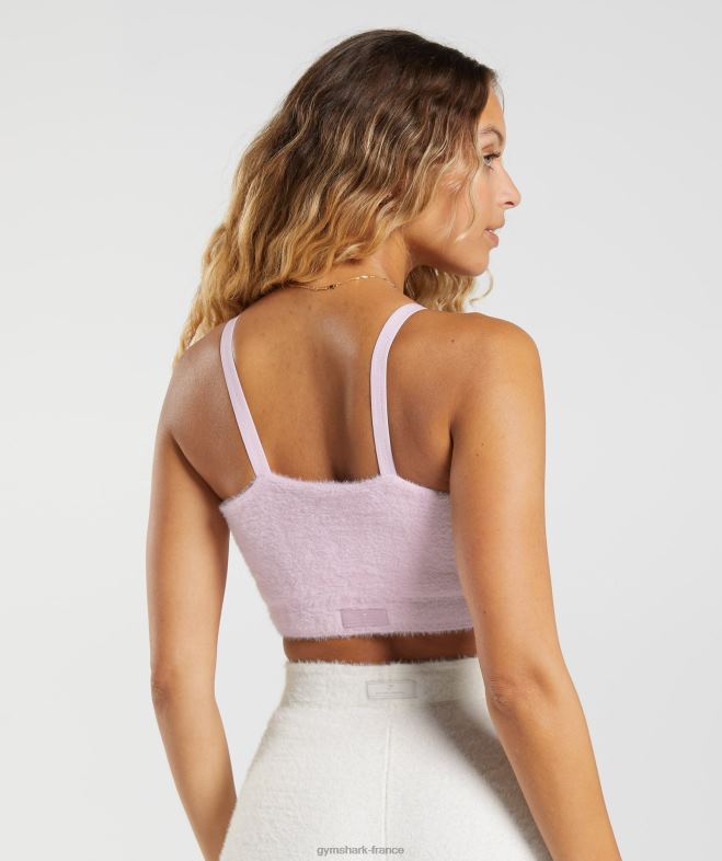 Gymshark bandeau en tricot à cils Whitney pétale pressé rose femmes 6HF28226