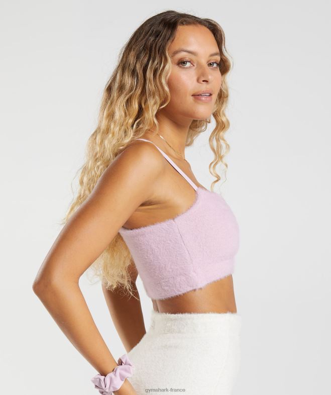 Gymshark bandeau en tricot à cils Whitney pétale pressé rose femmes 6HF28226