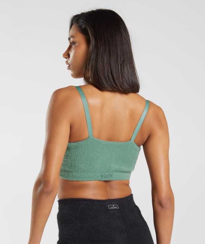 Gymshark bandeau en tricot à cils Whitney vert Feuille femmes 6HF28144