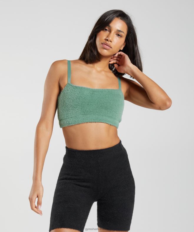 Gymshark bandeau en tricot à cils Whitney vert Feuille femmes 6HF28144