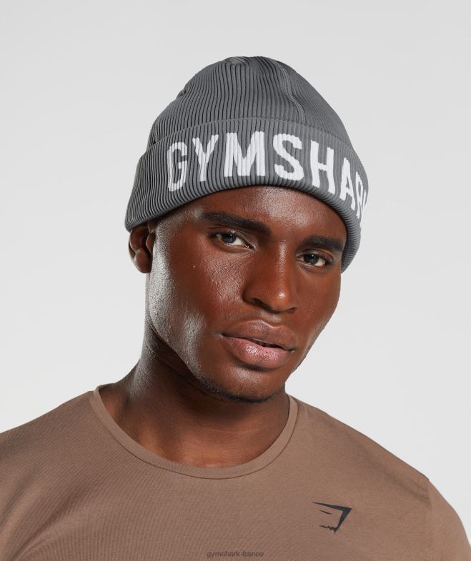 Gymshark bonnet docker sans couture gris anthracite chiné unisexe 6HF281145