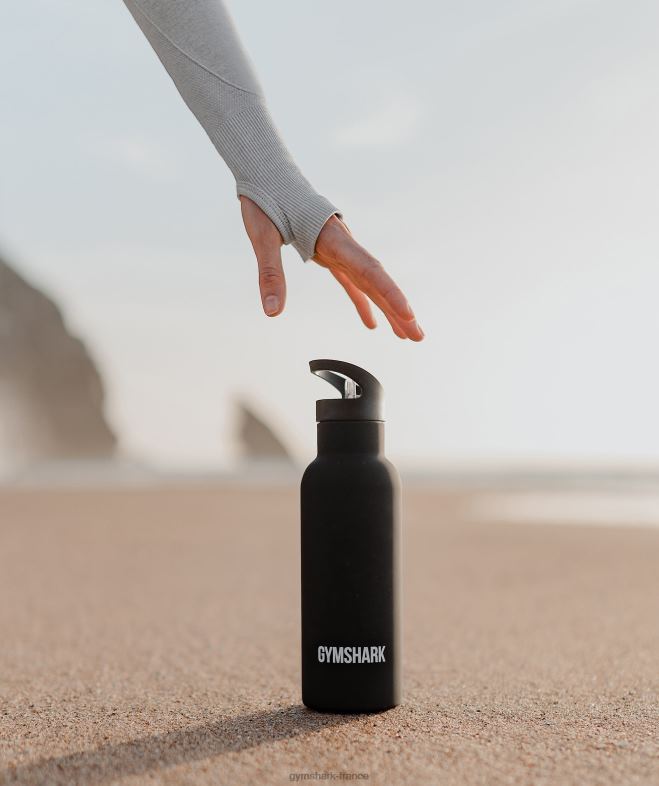 Gymshark bouteille d\eau avec paille retournée noir unisexe 6HF281115