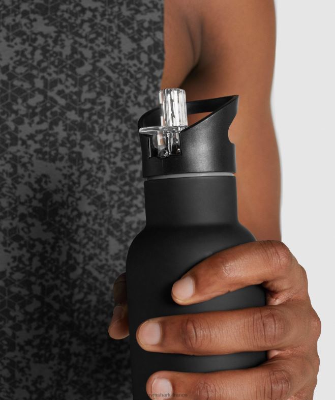 Gymshark bouteille d\eau avec paille retournée noir unisexe 6HF281115