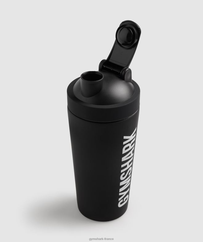 Gymshark bouteille shaker en métal mat noir unisexe 6HF281120