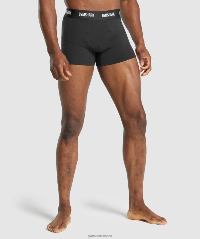 Gymshark boxeurs 2pk noir Hommes 6HF281052