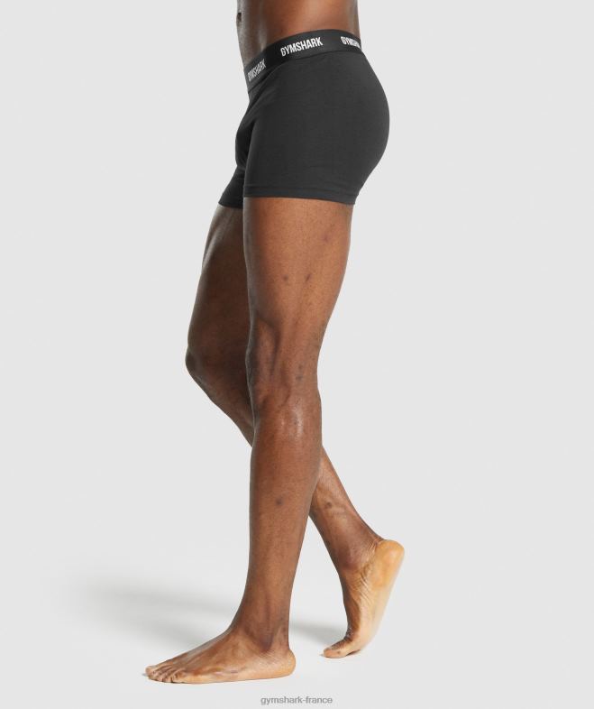 Gymshark boxeurs 2pk noir Hommes 6HF281052