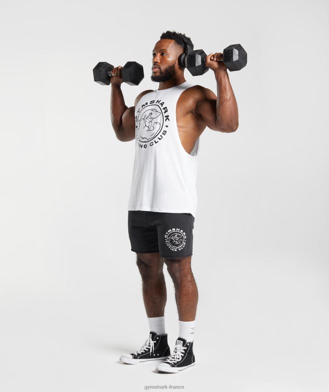 Gymshark char à bras tombant hérité blanc Hommes 6HF28935