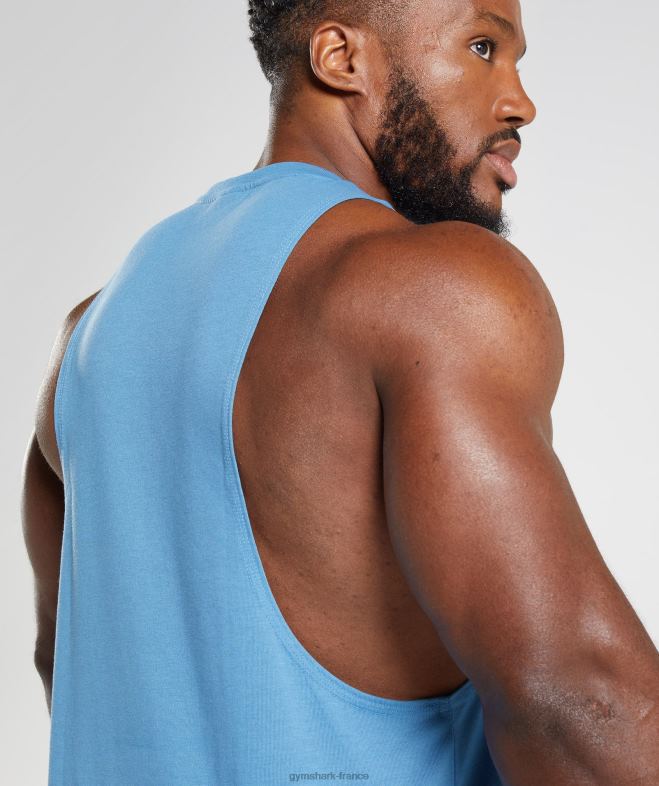 Gymshark char à bras tombant hérité bleu côtier Hommes 6HF28958