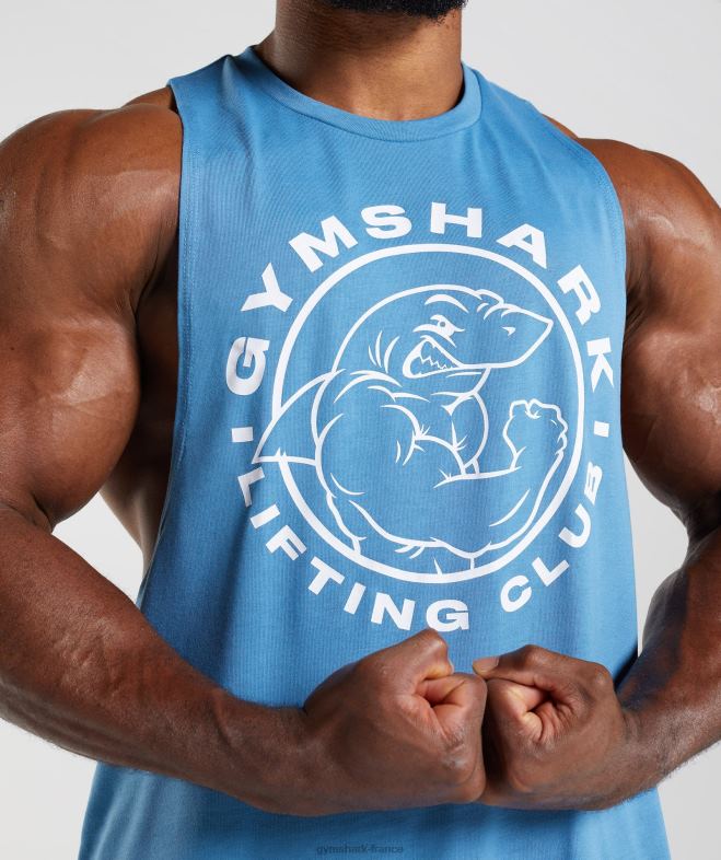 Gymshark char à bras tombant hérité bleu côtier Hommes 6HF28958