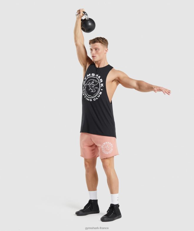 Gymshark char à bras tombant hérité noir Hommes 6HF28923