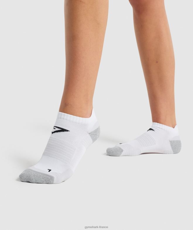Gymshark chaussettes de performance à la cheville blanc unisexe 6HF281106