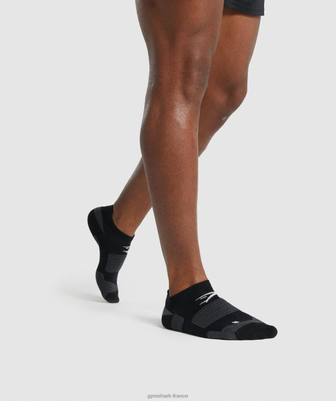 Gymshark chaussettes de performance à la cheville noir unisexe 6HF281103