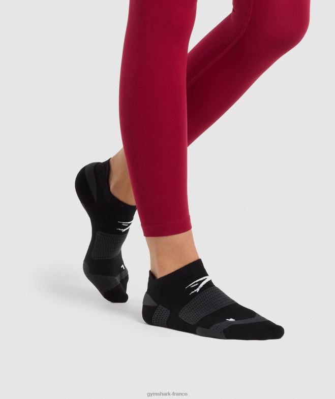 Gymshark chaussettes de performance à la cheville noir unisexe 6HF281103