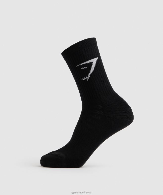 Gymshark chaussettes équipage paquet de 3 noir unisexe 6HF281084