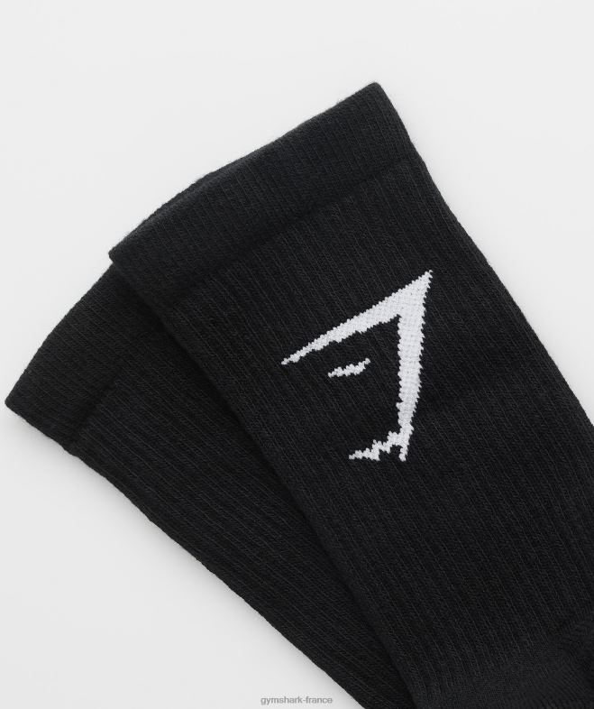Gymshark chaussettes équipage paquet de 3 noir unisexe 6HF281084