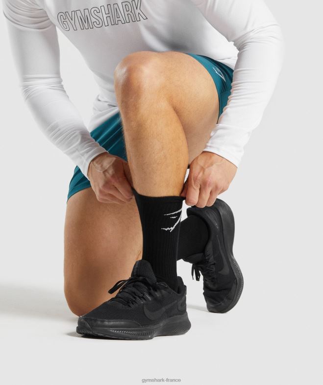 Gymshark chaussettes équipage paquet de 3 noir unisexe 6HF281084