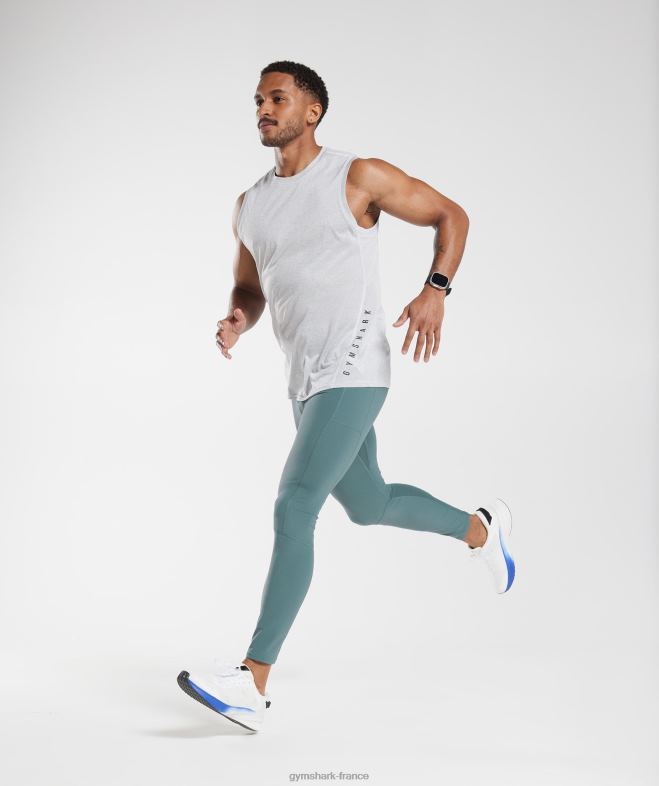 Gymshark contrôle des leggings de couche de base bleu tonnerre Hommes 6HF281033
