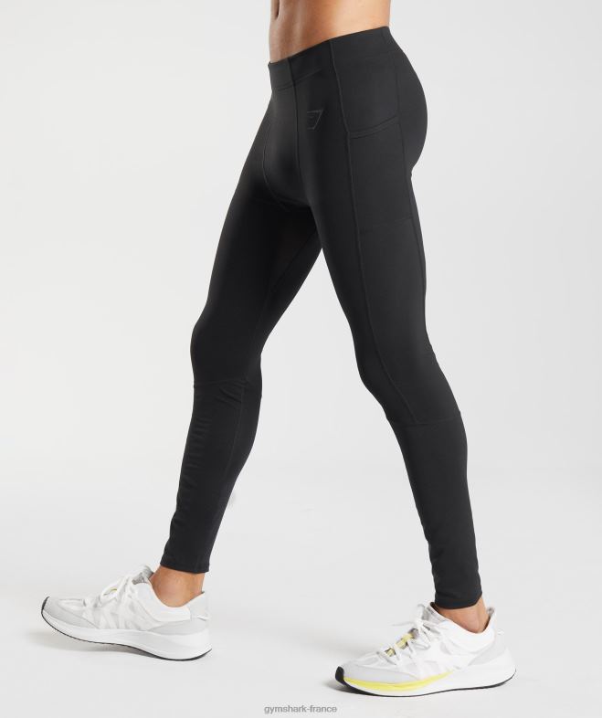 Gymshark contrôle des leggings de couche de base noir Hommes 6HF281029