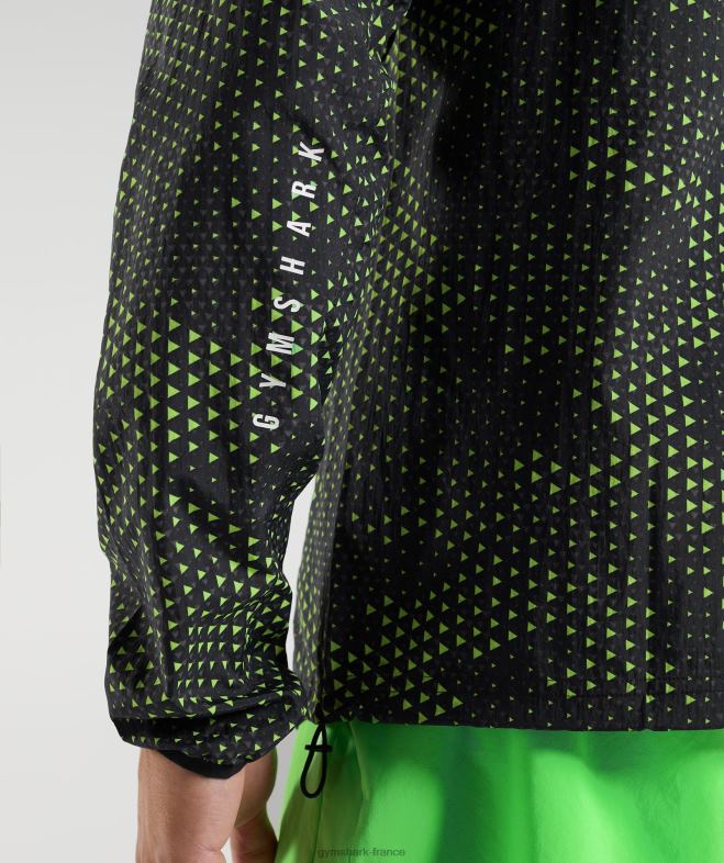 Gymshark coupe-vent de sport chaux fluo Hommes 6HF28813