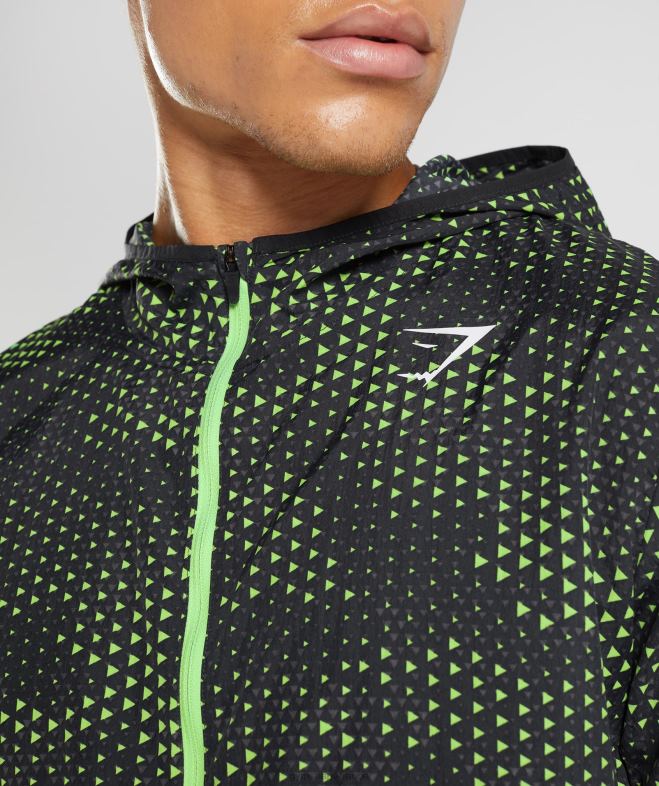 Gymshark coupe-vent de sport chaux fluo Hommes 6HF28813