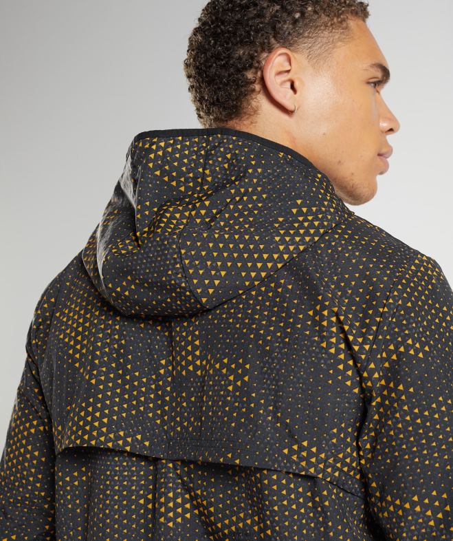 Gymshark coupe-vent de sport jaune de curcuma Hommes 6HF28810